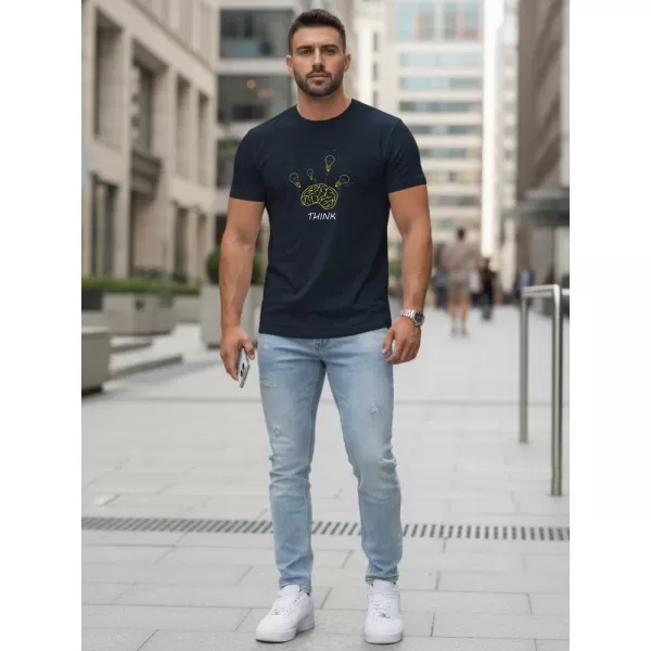  Muška majica kratkih rukava DSTREET NX0149R-NY TAMNOPLAVA 