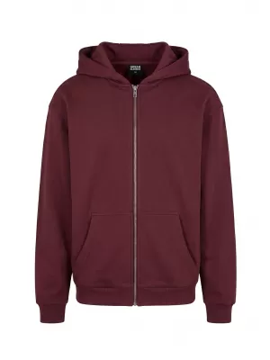 Muški sweatshirt URBAN CLASSICS TB7284-00606 TAMNOCRVENA