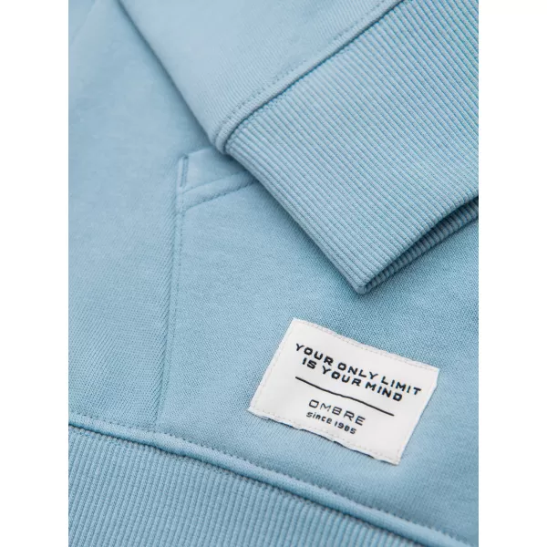  Muški sweatshirt OMBRE OM-SSBN-0270 PLAVA 