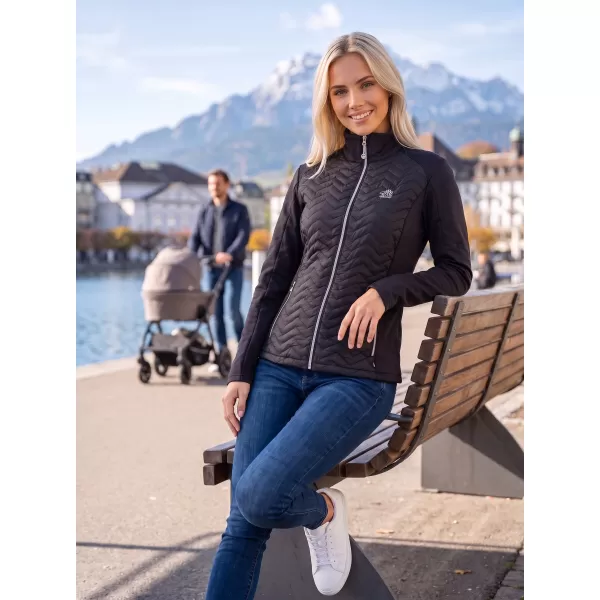 Ženska hibridna jakna ALTISPORT IDONY CRNA 