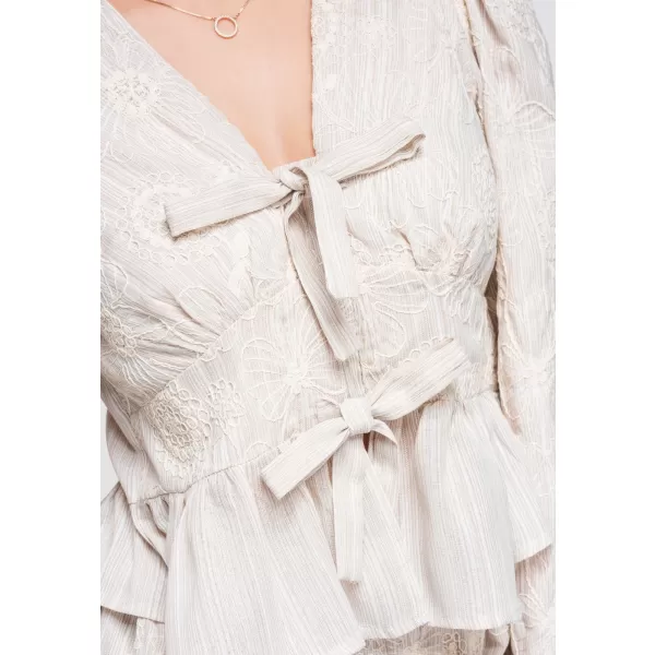  Ženska bluza OMBRE OW-TS-E0060 BEŽ 