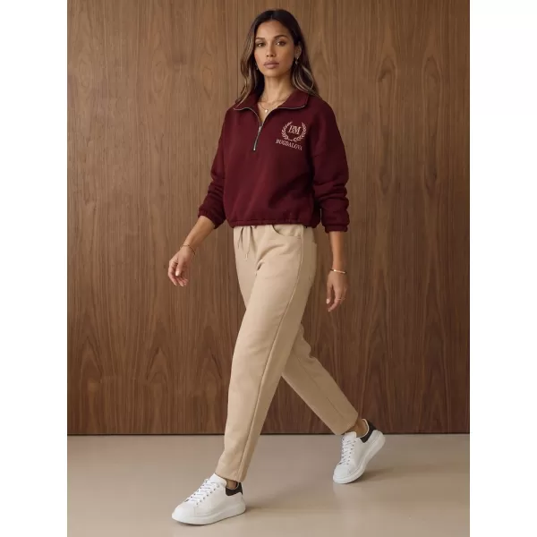  Ženski sweatshirt DSTREET 1 BY1575 TAMNOCRVENA 