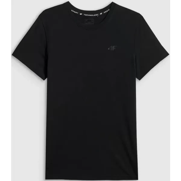  Muška majica kratkih rukava 4F WAW25TTSHM2401 DUBOKA CRNA 