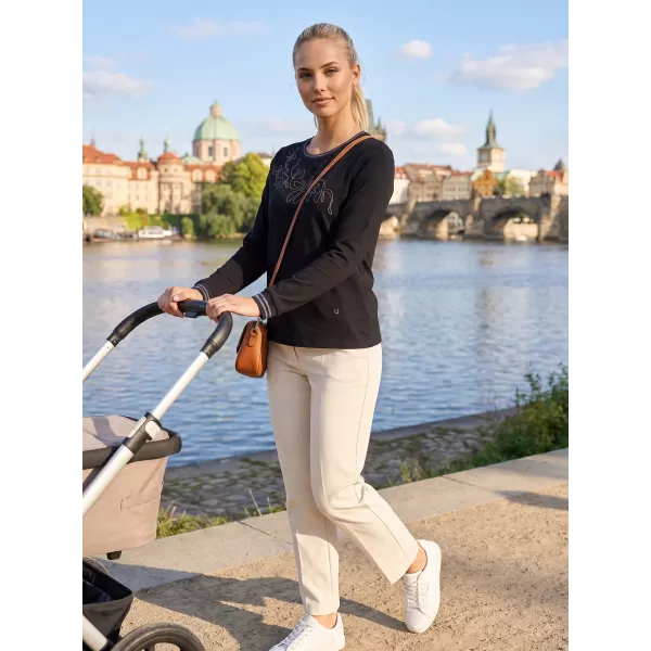  Ženska majica kratkih rukava KIXMI ADINA CRNA 