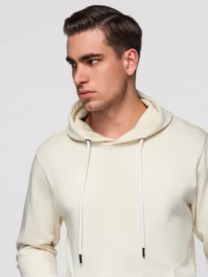 Muški sweatshirt OMBRE OM-SSBN-0270 KREMA