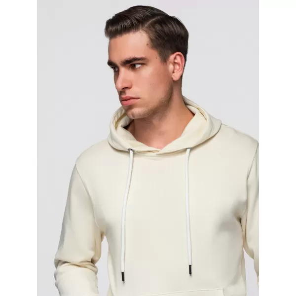  Muški sweatshirt OMBRE OM-SSBN-0270 KREMA 