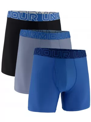 Muške bokserice UNDER ARMOUR UA PERFORMANCE TECH - SOLID 6 -3PK 1383878-448 PLAVA