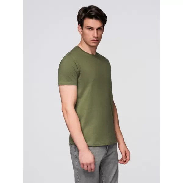  Muška majica kratkih rukava OMBRE OM-TSBS-0268 CRNO/ZELENO/KAKI 