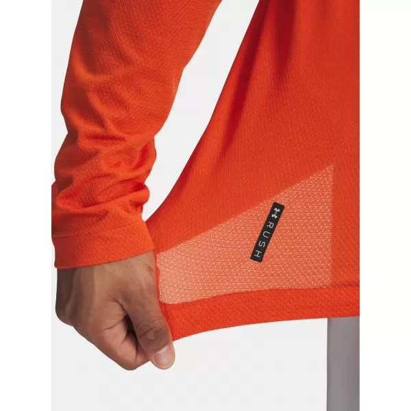  Muška majica kratkih rukava UNDER ARMOUR VANISH ELITE SEAMLESS 1/4 ZP 1382798-844 NARANČASTA 
