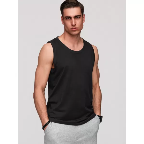  Muška majica bez rukava OMBRE OM-TSBT-0272 CRNA 