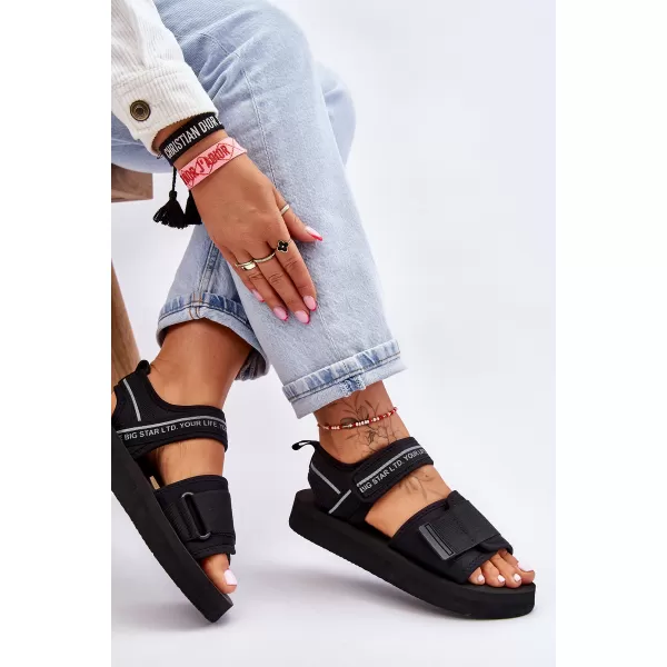  Ženske sandale BIG STAR SHOES LL274784 CRNA 