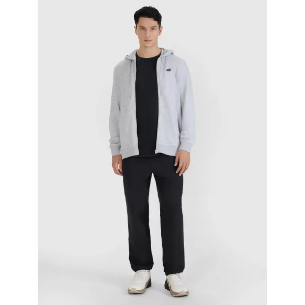  Muški sweatshirt 4F WMM00TSWSM1768 HLADNI SVIJETLO SIVI MELANGE 
