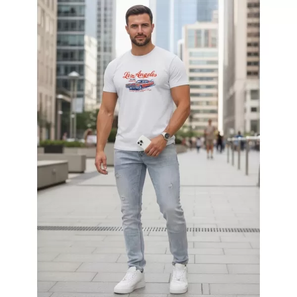  Muška majica kratkih rukava DSTREET NX0055R-WH BIJELA 