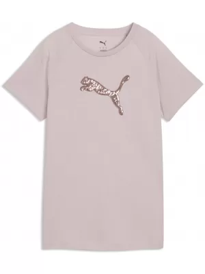 Ženska majica kratkih rukava PUMA ESS SEQUINS TEE 69457649 MAGLOVITO RUŽIČASTA