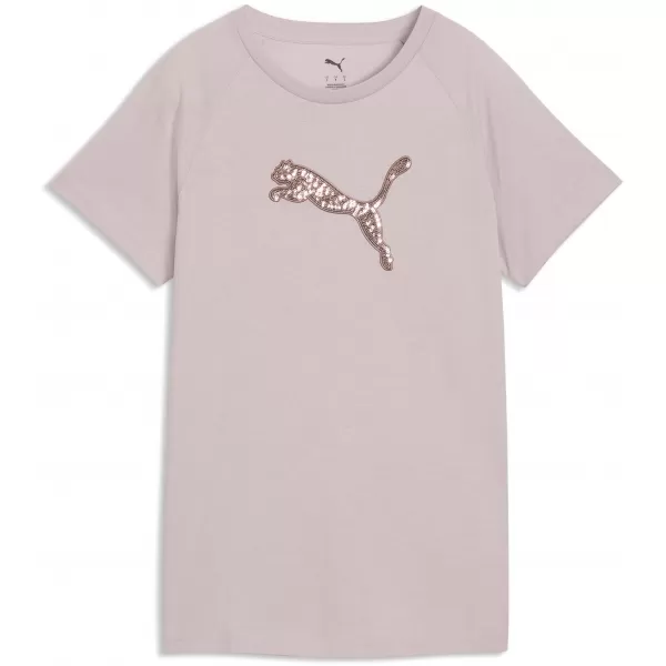  Ženska majica kratkih rukava PUMA ESS SEQUINS TEE 69457649 MAGLOVITO RUŽIČASTA 
