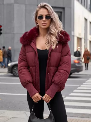 Ženska jakna DSTREET TY5817 TAMNOCRVENA