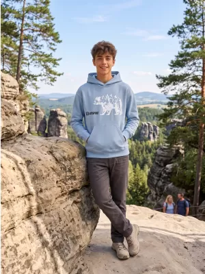 Dječji sweatshirt ALTISPORT ALM193422 NEBESKO PLAVO