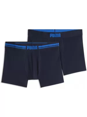 Muške bokserice PUMA MEN EVERYDAY PLACED LOGO BOXER 2P 93847619 MORNARSKO/PLAVA