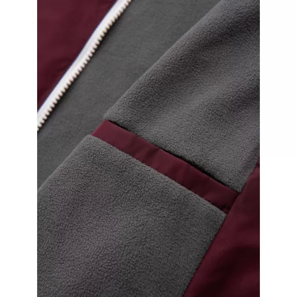  Muška jakna OMBRE C584 BORDO I SIVA 