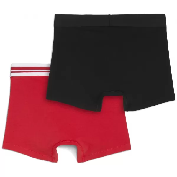  Muške bokserice PUMA MEN EVERYDAY PLACED LOGO BOXER 2P 93847605 CRVENO/CRNO 