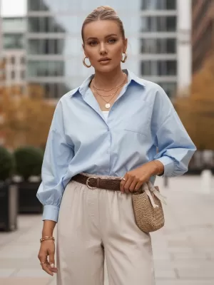Muška košulja DSTREET DY0382 PLAVA