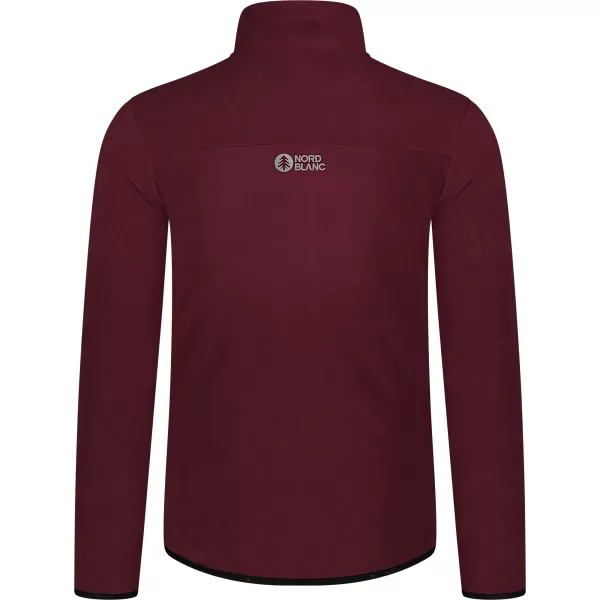 Muški lagani sweatshirt od flisa NORDBLANC QUARRY NBSFM8372 TAMNOCRVENA 
