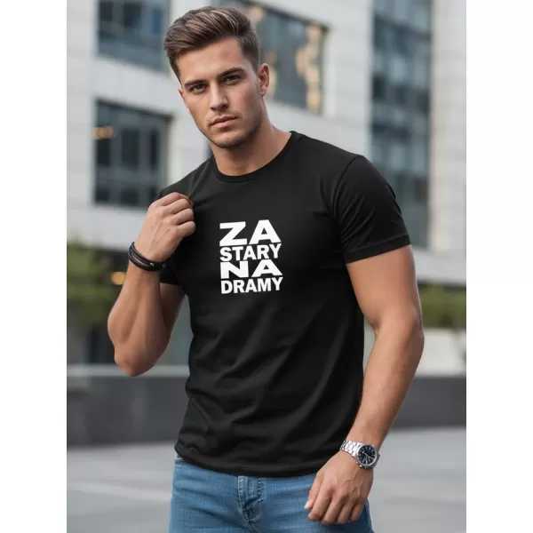  Muška majica kratkih rukava DSTREET NX0112R-BK CRNA 