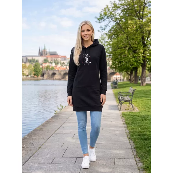  Ženska produžena majica ALTISPORT ALW091419 CRNO RUŽIČASTA 
