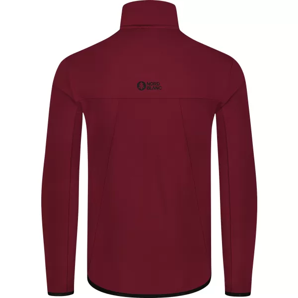  Muški powerfleece duks NORDBLANC MORASS NBSFM8335 TAMNOCRVENA 