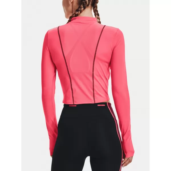  Ženska majica kratkih rukava UNDER ARMOUR UA RUN ANYWHERE LASER LS 1365641-819 RUŽIČASTA 