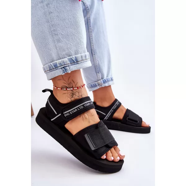  Ženske sandale BIG STAR SHOES LL274784 CRNA 
