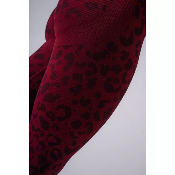  Ženske tajice NEBBIA PRIMAL 849 BORDO LEOPARD 