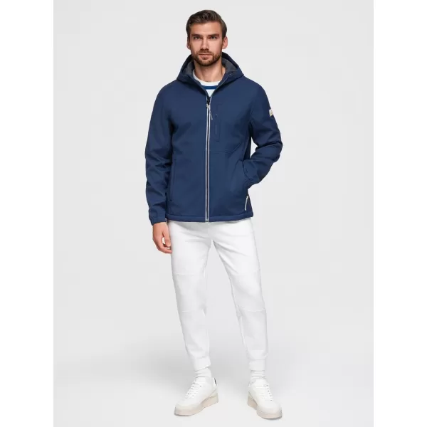  Muška softshell jakna OMBRE OM-JANP-0292 TAMNOPLAVA 