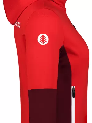 Ženska powerfleece majica NORDBLANC RAVINE NBSFL8336 CRVENA