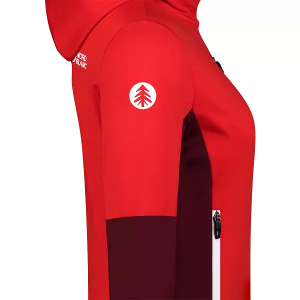  Ženska powerfleece majica NORDBLANC RAVINE NBSFL8336 CRVENA 