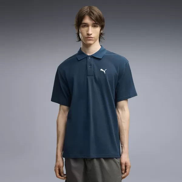  Muška majica s kragnom PUMA WARDROBE ESS PIQUE RELAXED POLO 62965736 PONOĆNI BENZIN 