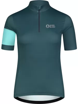Ženski biciklistički dres NORDBLANC ENTHUSIAST NBSLF8084 ZELENA