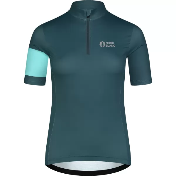  Ženski biciklistički dres NORDBLANC ENTHUSIAST NBSLF8084 ZELENA 