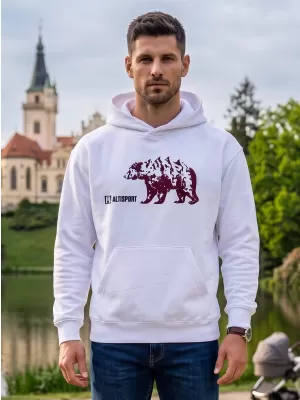Muški sweatshirt ALTISPORT ALM193422 BIJELA