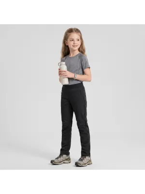 Dječje softshell hlače ALPINE PRO ABARO 2 CRNA