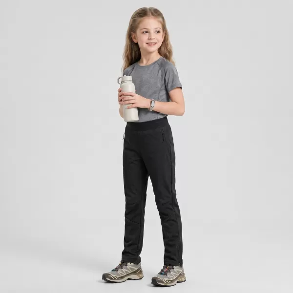  Dječje softshell hlače ALPINE PRO ABARO 2 CRNA 