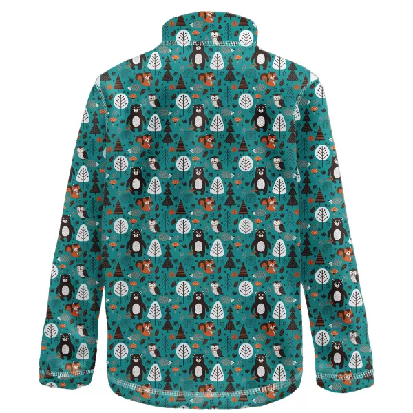  Dječja majica od flisa WAMU MEDVĚDI TIRKIZ 