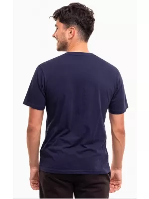 Muška majica kratkih rukava PUMA TEAMRISE LOGO JERSEY COTTON 658705-06 PUMA TAMNOPLAVA/PUMA BIJELA