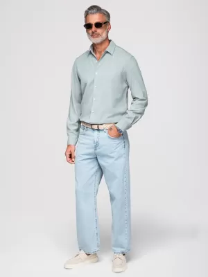 Muška košulja OMBRE OM-SHCS-0190 PASTELNO ZELENA