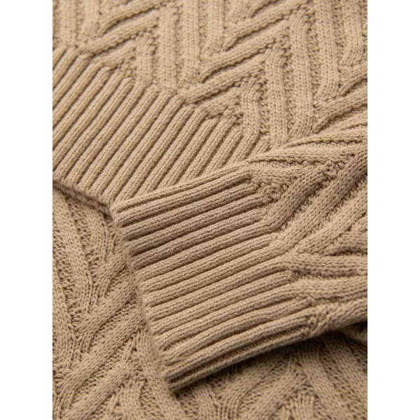  Muški pulover OMBRE OM-SWSW-0190 PIJESAK 
