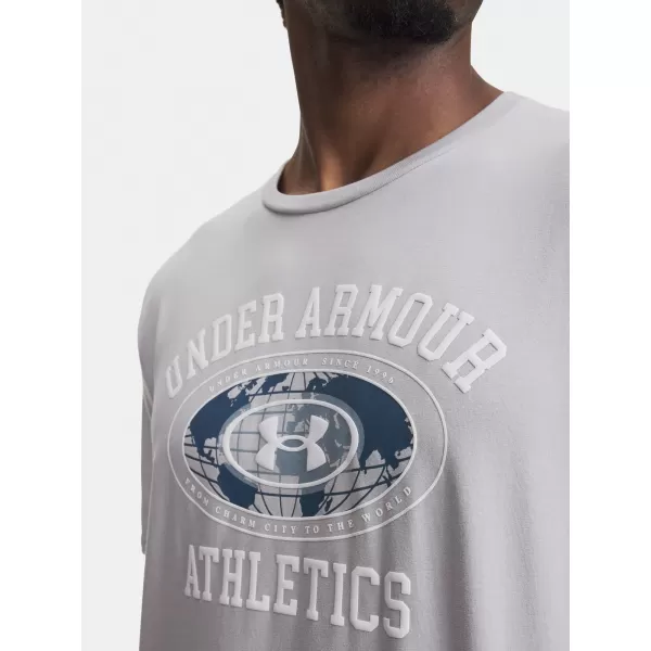  Muška majica kratkih rukava UNDER ARMOUR M 60/40S ARMOR GLOBE SS 6009261-011 SIVA 