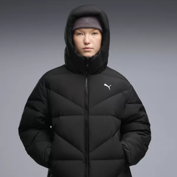  Ženski kaput PUMA HOODED DOWN PUFFER COAT W 69457901 PUMA CRNA 