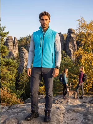 Muški prsluk od flisa ALTISPORT ALM002525 TIRKIZ
