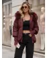 Ženska jakna DSTREET TY5992 TAMNOCRVENA