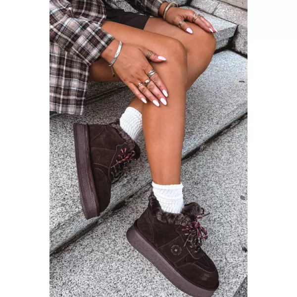  Ženski snjegovići BIG STAR SHOES UU274312 ČOKOLADA 